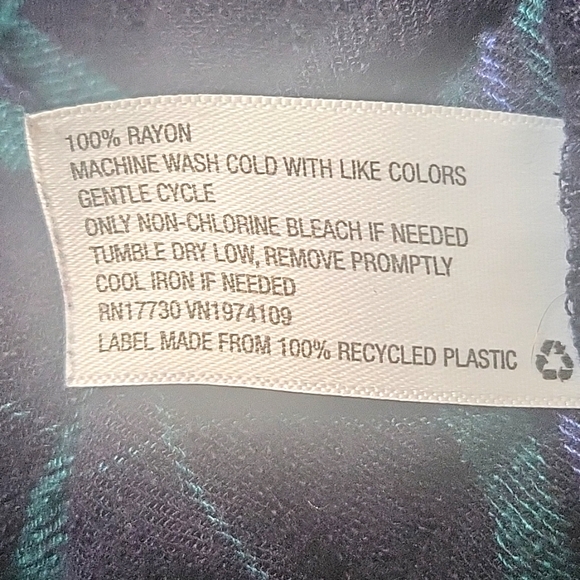 Wild Fable Rayon Flannel Style Crop Top - Picture 5 of 5